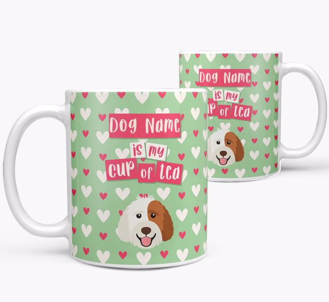 Personalised {breedFullName} '{dogsName} is my Cup of Tea' Mug